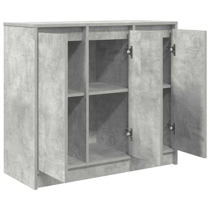 Sideboard Concrete Grey 85x34x76 cm Engineered Wood