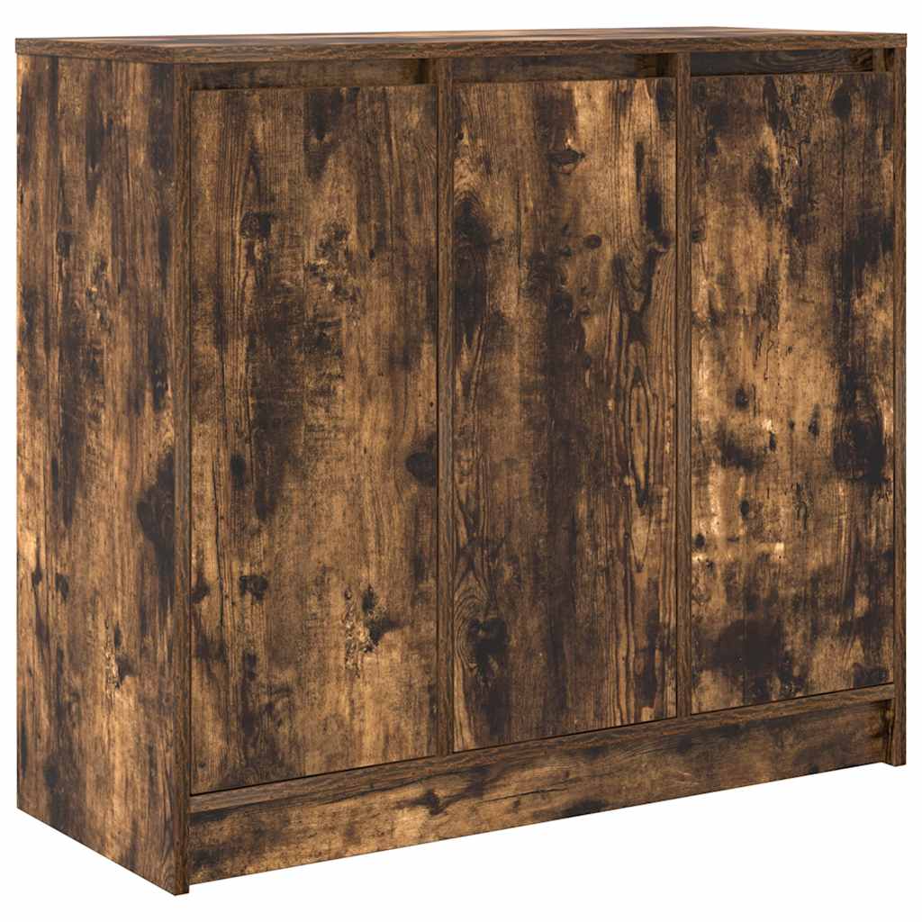Sideboard Smoked Oak 85x34x76 cm Engineered Wood