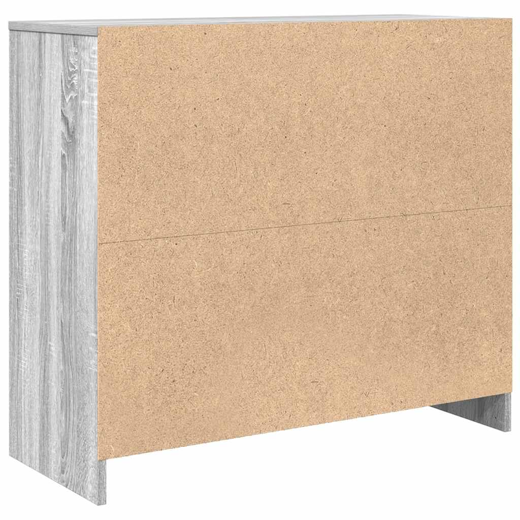 Sideboard Grey Sonoma 85x34x76 cm Engineered Wood