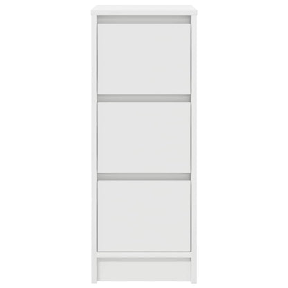 Sideboard White 29.5x34x76 cm Engineered Wood