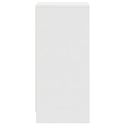 Sideboard White 29.5x34x76 cm Engineered Wood