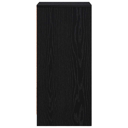 Sideboard Black Oak 29.5x34x76 cm Engineered Wood