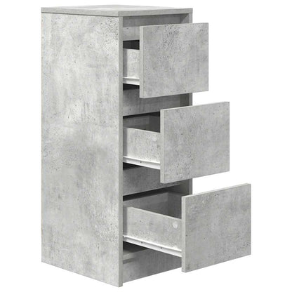 Sideboard Concrete Grey 29.5x34x76 cm Engineered Wood