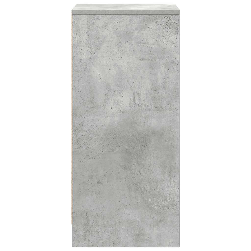 Sideboard Concrete Grey 29.5x34x76 cm Engineered Wood
