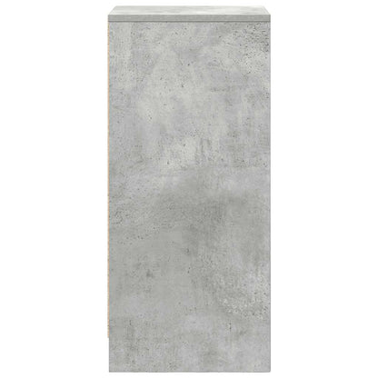 Sideboard Concrete Grey 29.5x34x76 cm Engineered Wood