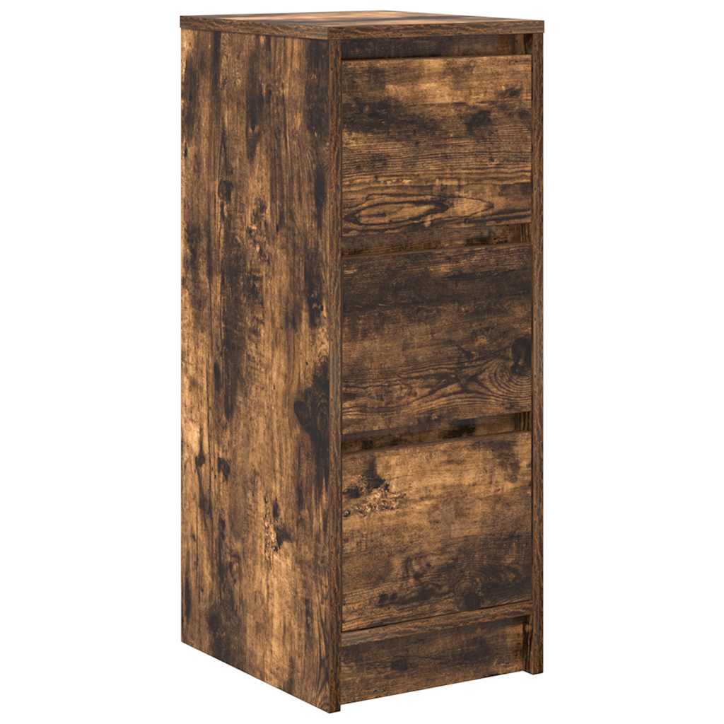 Sideboard Smoked Oak 29.5x34x76 cm Engineered Wood