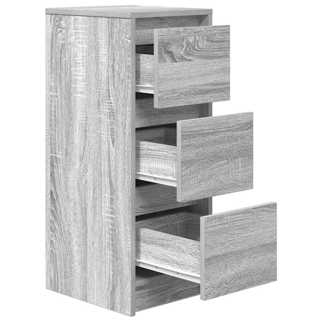 Sideboard Grey Sonoma 29.5x34x76 cm Engineered Wood