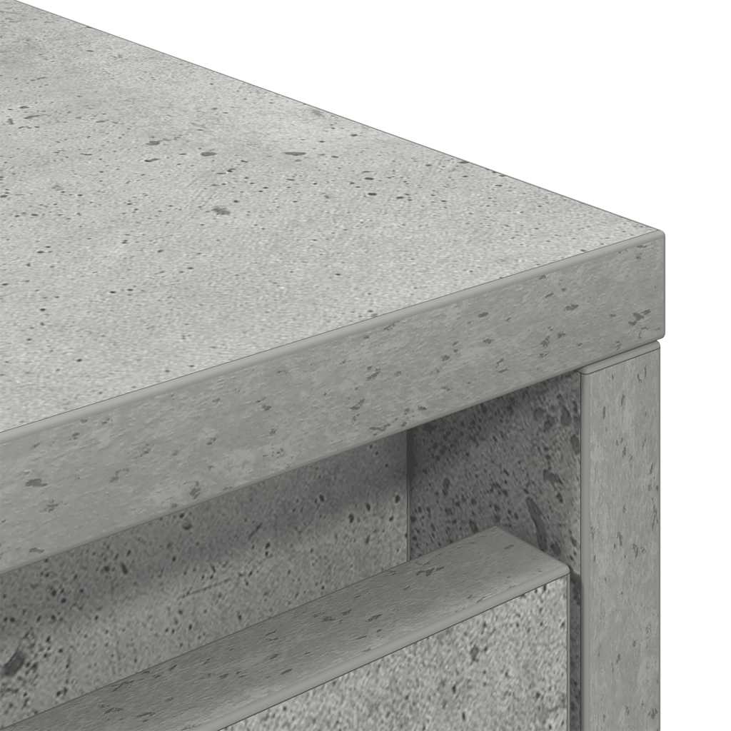 Cabinet with Drawer Concrete Grey 55.5x34x119.5 cm Engineered Wood
