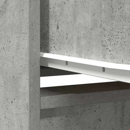 Cabinet with Drawer Concrete Grey 55.5x34x119.5 cm Engineered Wood