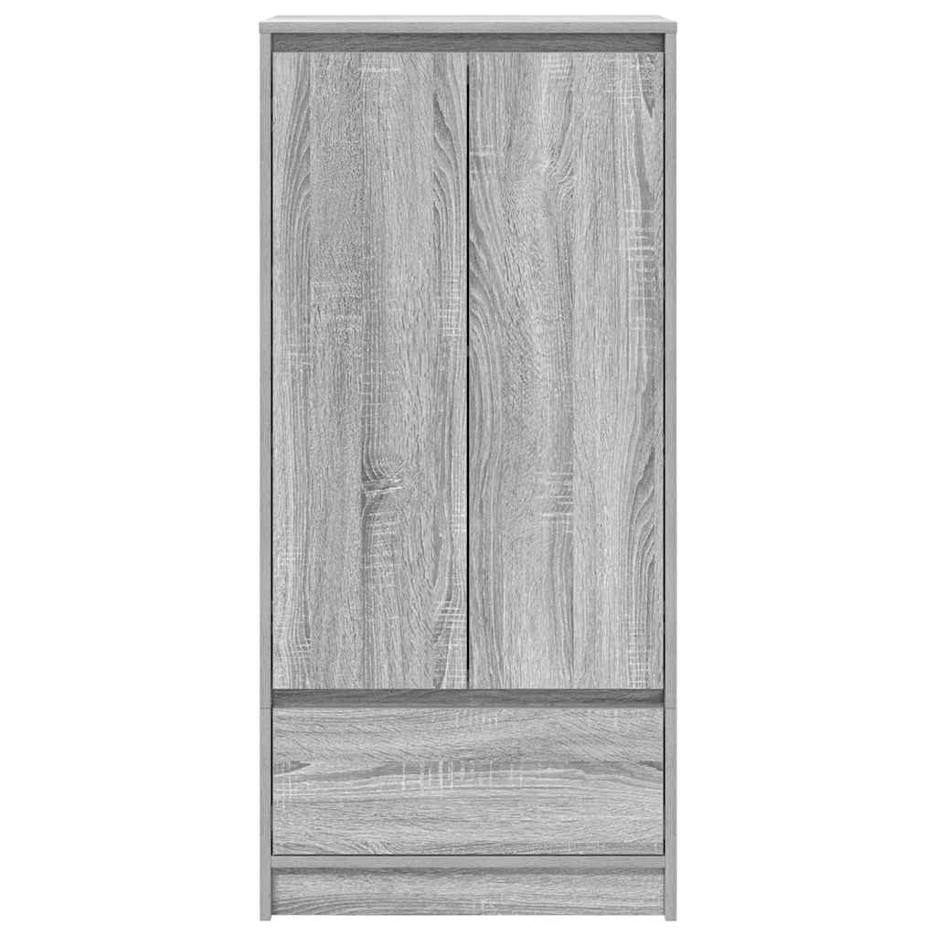Cabinet with Drawer Grey Sonoma 55.5x34x119.5 cm Engineered Wood