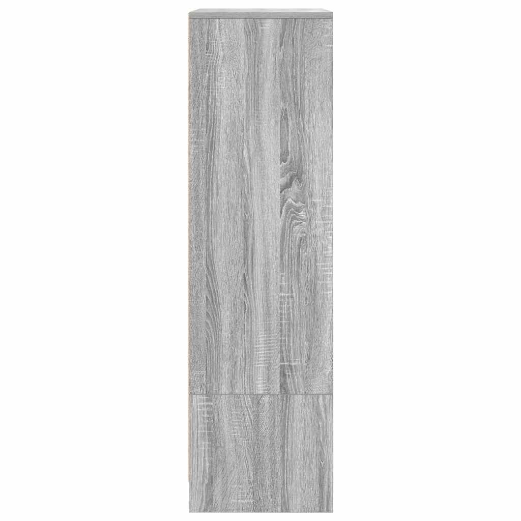 Cabinet with Drawer Grey Sonoma 55.5x34x119.5 cm Engineered Wood