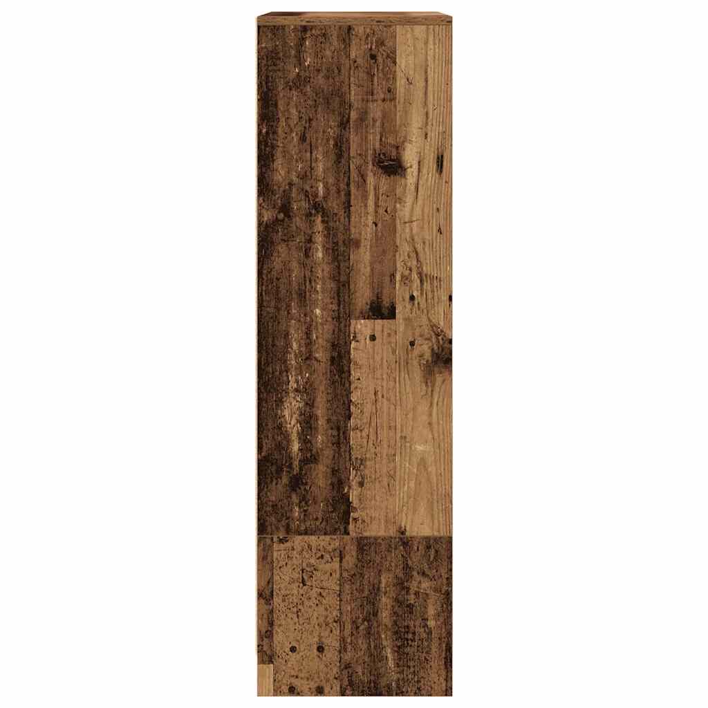Cabinet with Drawer Old Wood 55.5x34x119.5 cm Engineered Wood