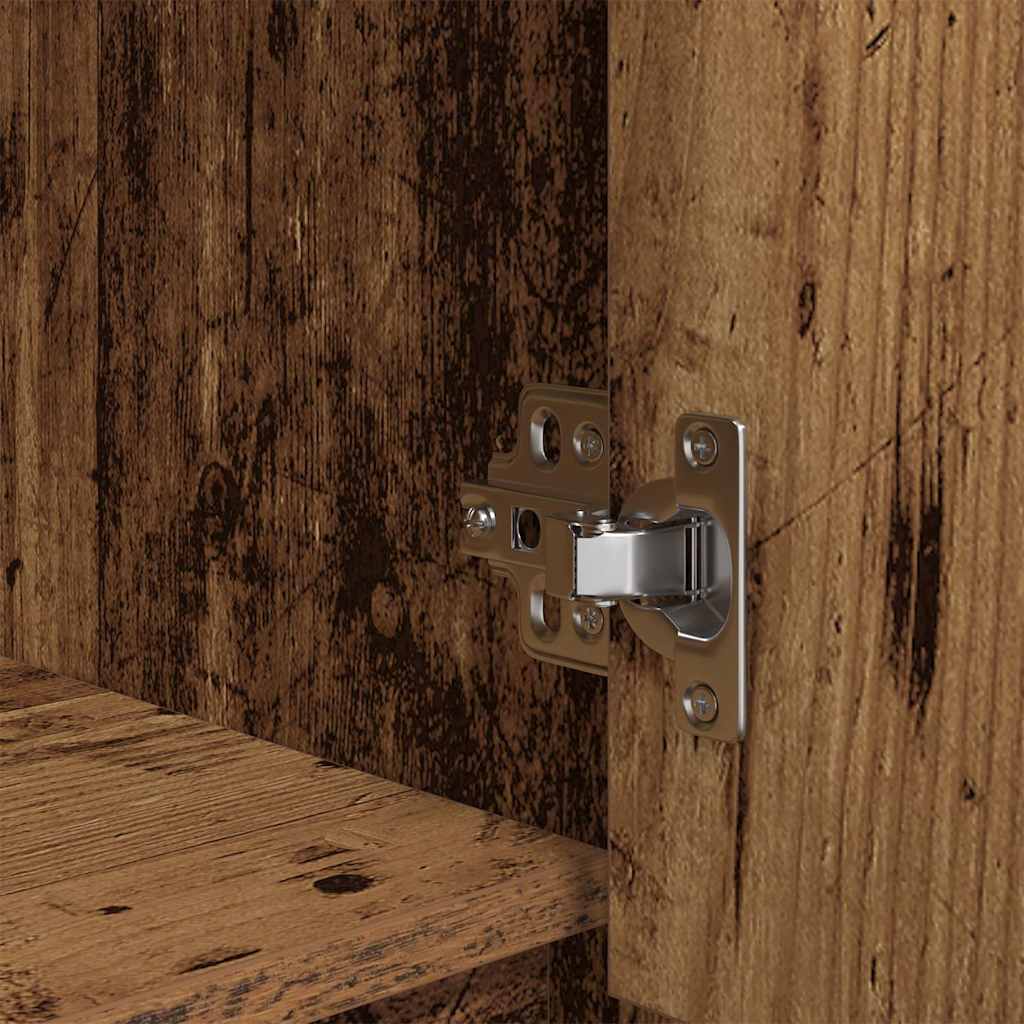 Cabinet with Drawer Old Wood 55.5x34x119.5 cm Engineered Wood