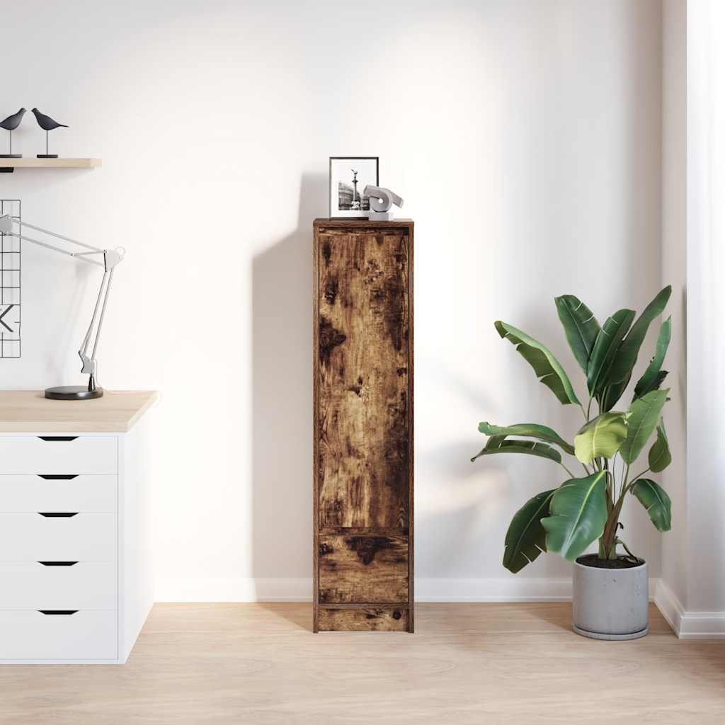 Highboard Smoked Oak 29.5x34x119.5 cm Engineered Wood