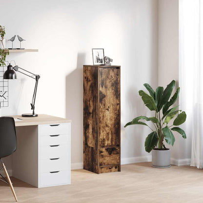 Highboard Smoked Oak 29.5x34x119.5 cm Engineered Wood