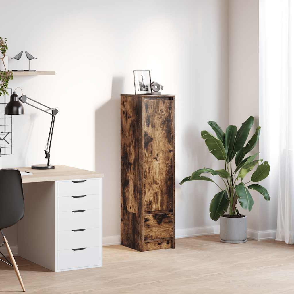 Highboard Smoked Oak 29,5x34x119,5 cm Engineered Wood