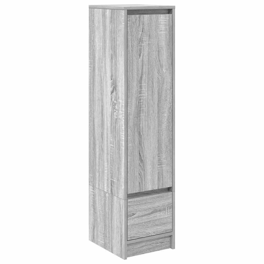 Highboard Grey Sonoma 29,5x34x119,5 cm Engineered Wood