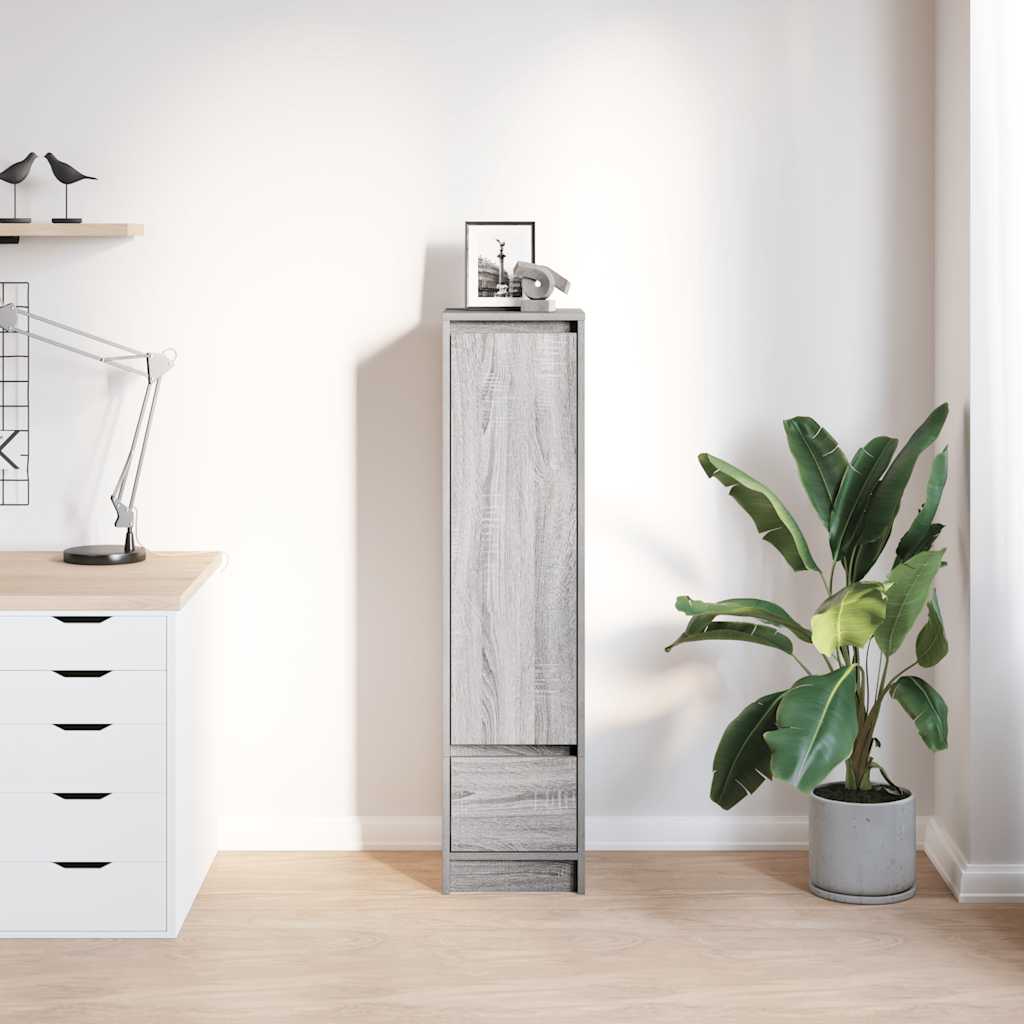 Highboard Grey Sonoma 29.5x34x119.5 cm Engineered Wood