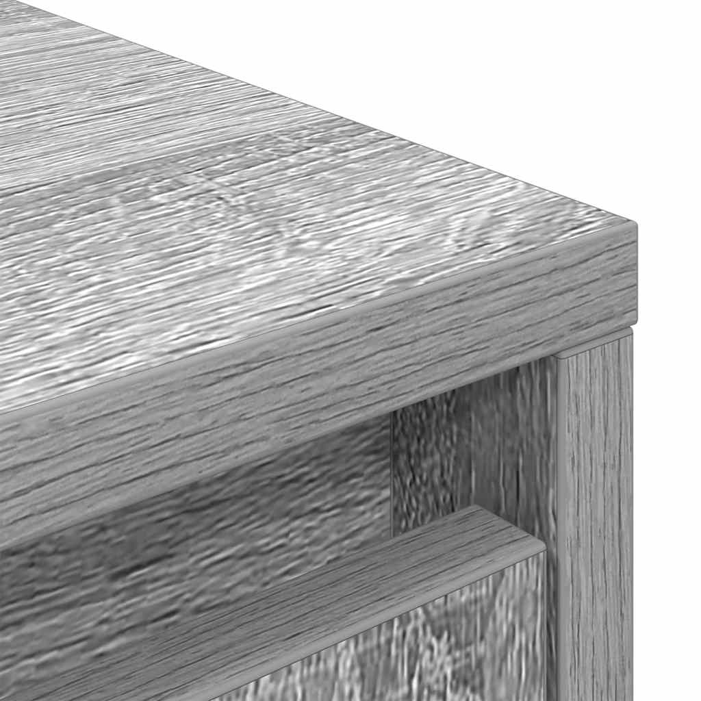 Highboard Grey Sonoma 29.5x34x119.5 cm Engineered Wood