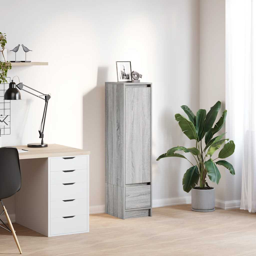 Highboard Grey Sonoma 29.5x34x119.5 cm Engineered Wood