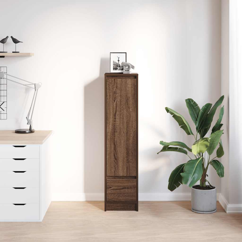 Highboard Brown Oak 29.5x34x119.5 cm Engineered Wood