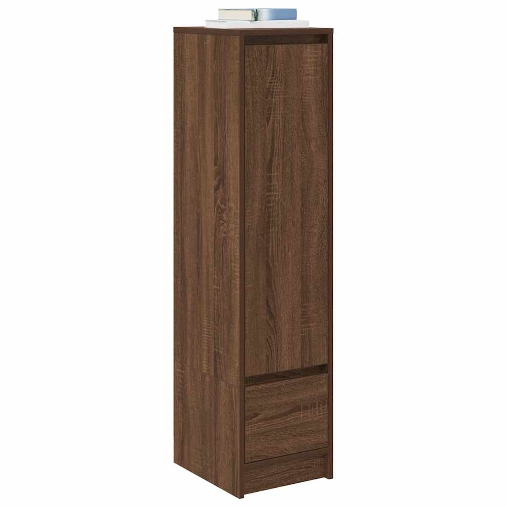 Highboard Brown Oak 29.5x34x119.5 cm Engineered Wood