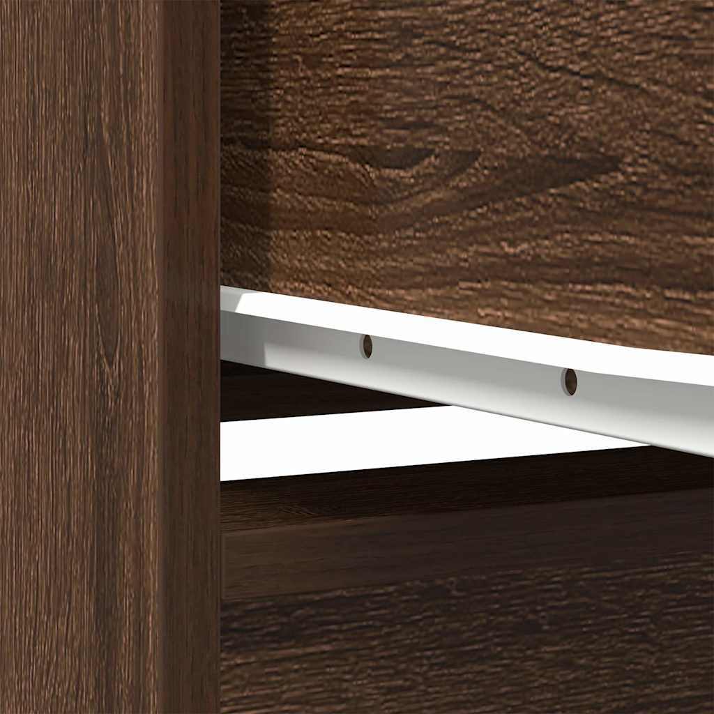 Highboard Brown Oak 29.5x34x119.5 cm Engineered Wood