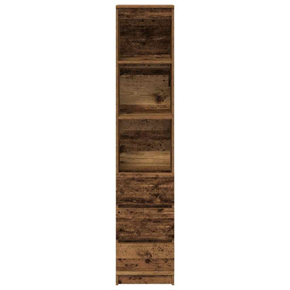 Highboard Old Wood 37.5x35x180 cm Engineered Wood