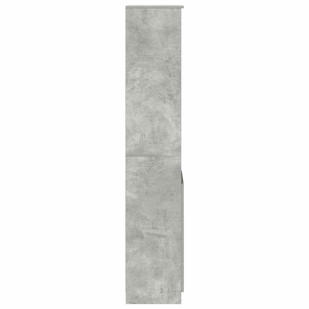 Highboard Concrete Grey 37.5x35x180 cm Engineered Wood