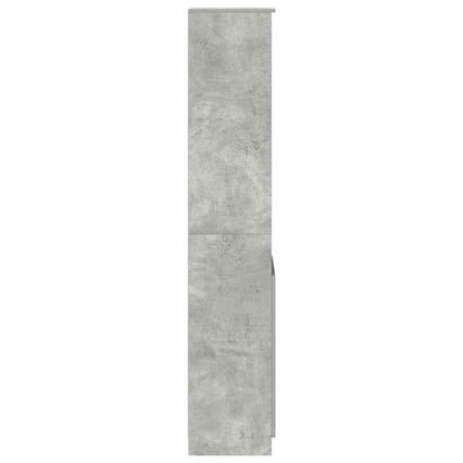 Highboard Concrete Grey 37.5x35x180 cm Engineered Wood