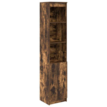 Highboard Smoked Oak 37.5x35x180 cm Engineered Wood
