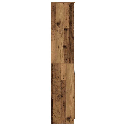 Highboard Old Wood 37.5x35x180 cm Engineered Wood
