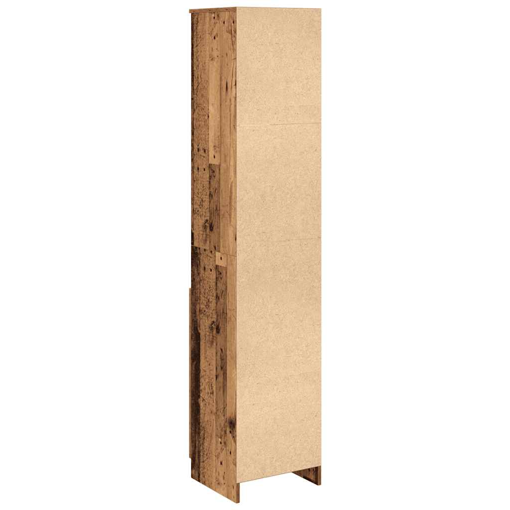 Highboard Old Wood 37.5x35x180 cm Engineered Wood