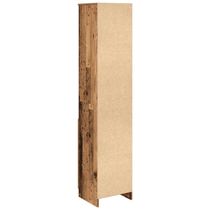 Highboard Old Wood 37.5x35x180 cm Engineered Wood