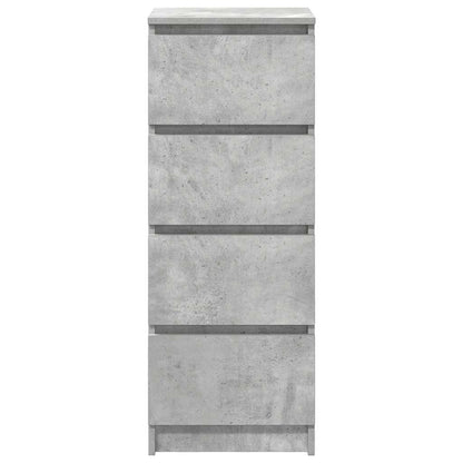 Sideboard Concrete Grey 37.5x35x99 cm Engineered Wood