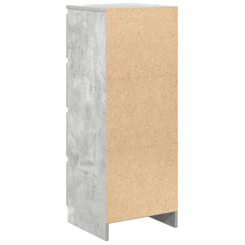 Sideboard Concrete Grey 37.5x35x99 cm Engineered Wood