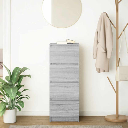 Sideboard Grey Sonoma 37.5x35x99 cm Engineered Wood