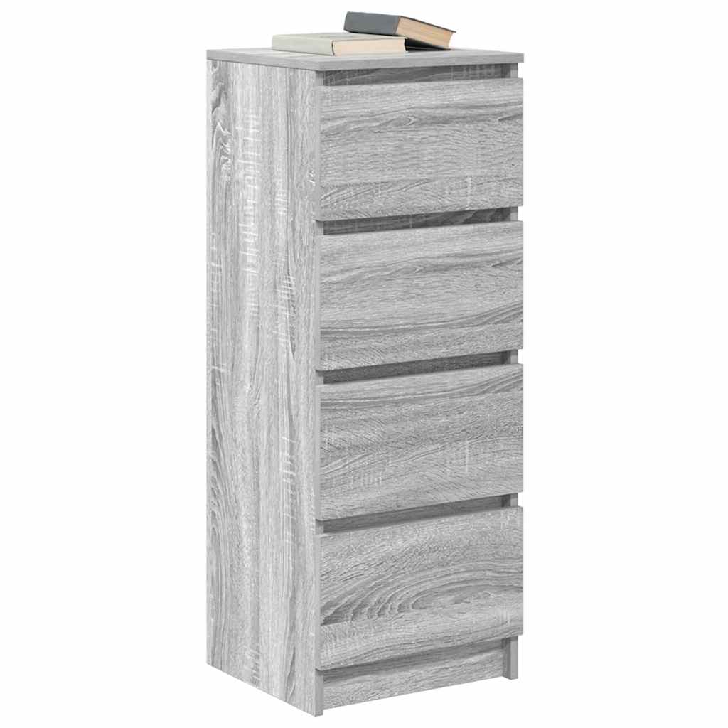 Sideboard Grey Sonoma 37.5x35x99 cm Engineered Wood