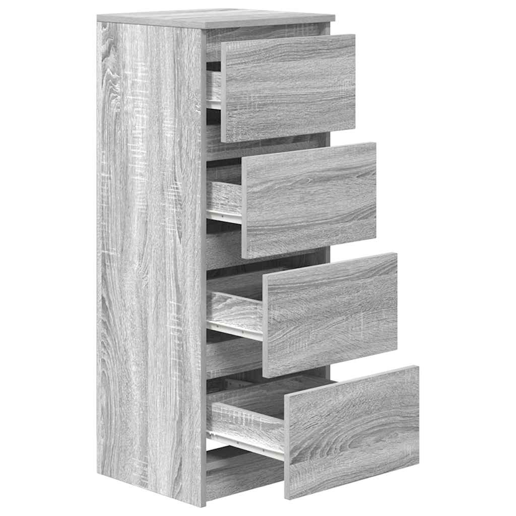 Sideboard Grey Sonoma 37.5x35x99 cm Engineered Wood