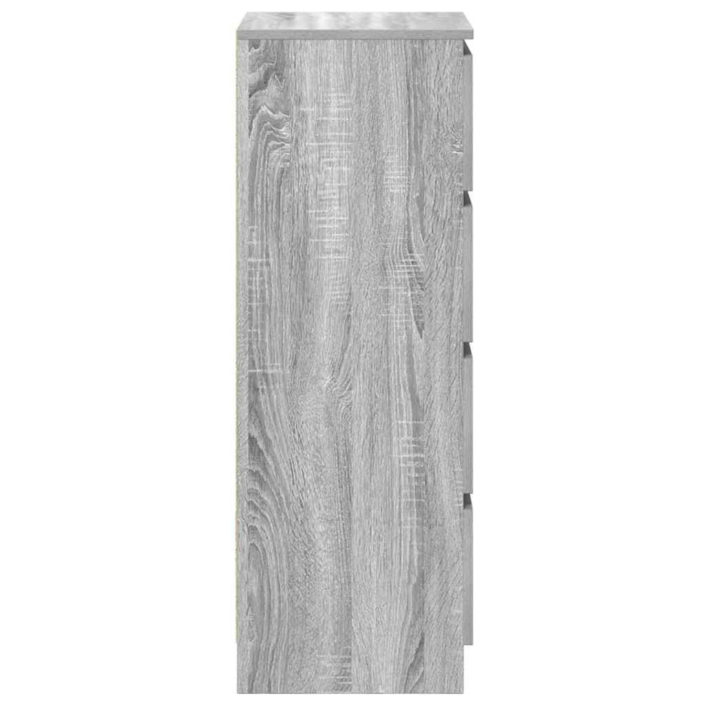 Sideboard Grey Sonoma 37.5x35x99 cm Engineered Wood