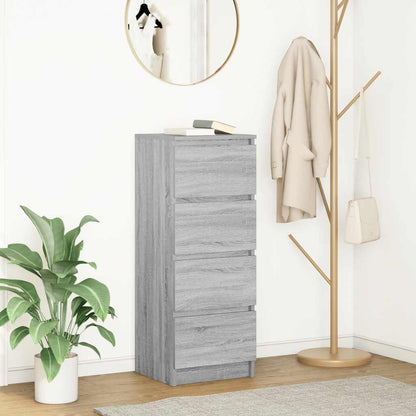 Sideboard Grey Sonoma 37.5x35x99 cm Engineered Wood