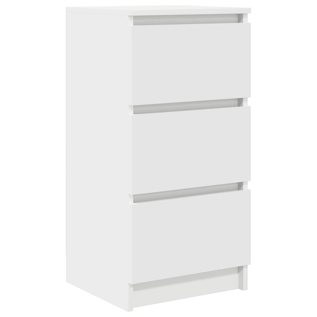Sideboard White 37.5x35x76 cm Engineered Wood