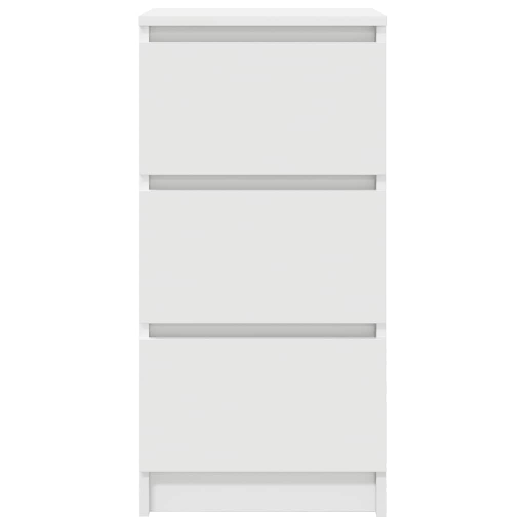 Sideboard White 37.5x35x76 cm Engineered Wood