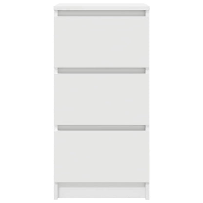 Sideboard White 37.5x35x76 cm Engineered Wood