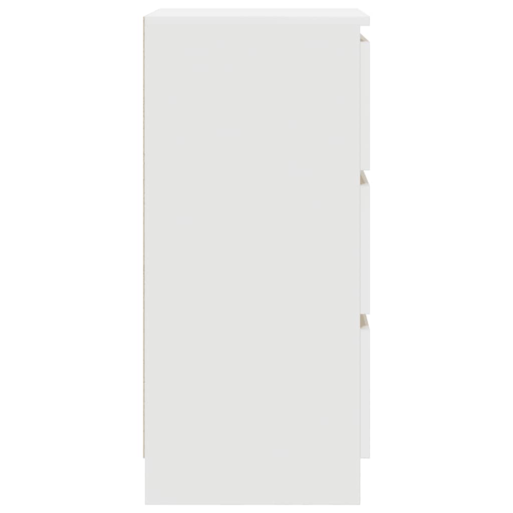 Sideboard White 37.5x35x76 cm Engineered Wood