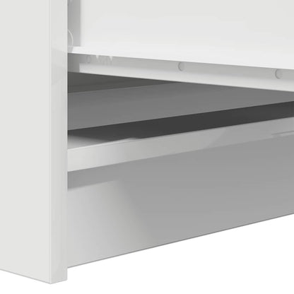 Sideboard White 37.5x35x76 cm Engineered Wood