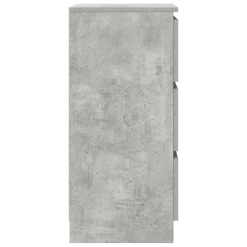 Sideboard Concrete Grey 37.5x35x76 cm Engineered Wood