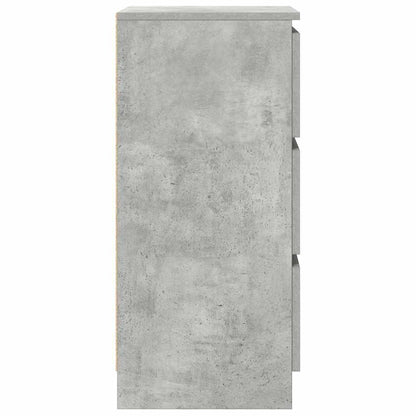 Sideboard Concrete Grey 37.5x35x76 cm Engineered Wood