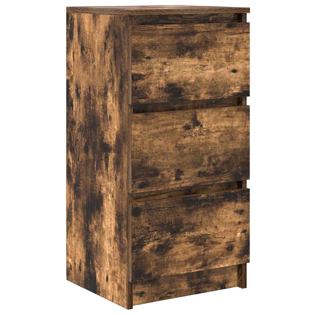 Sideboard Smoked Oak 37.5x35x76 cm Engineered Wood