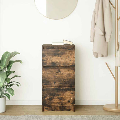 Sideboard Smoked Oak 37.5x35x76 cm Engineered Wood